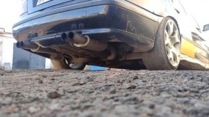 Двухствольный выхлоп БМВ е39 2.5