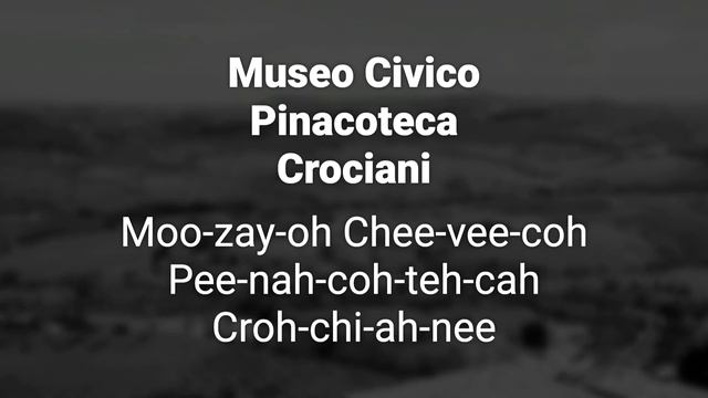 How to Correctly Pronounce Museo Civico Pinacoteca Crociani (Tuscany, Italy) смотреть онлайн