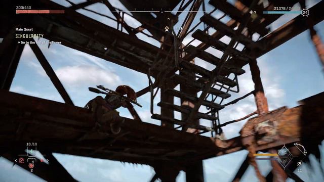 Horizon Forbidden West PS5 4K : Quest 14 - Singularity - Go to the Top of the Tower Walkthrough смотреть онлайн