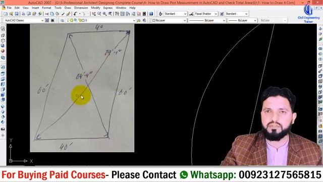 How to Draw 4 Corners Plot in AutoCAD | Irregular Plot Design in Autocad | Irregular Plotting in ca смотреть онлайн