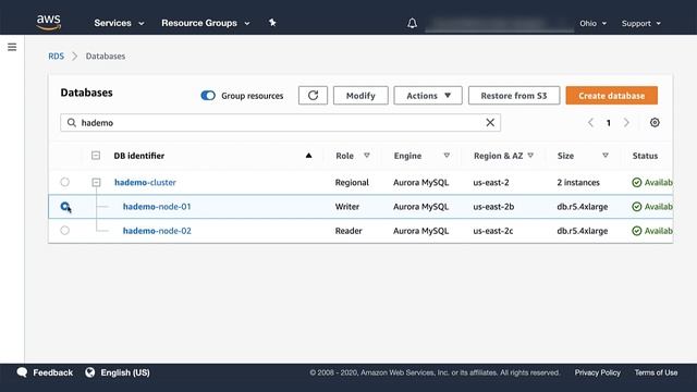 High Availability and Failover in Amazon Aurora смотреть онлайн