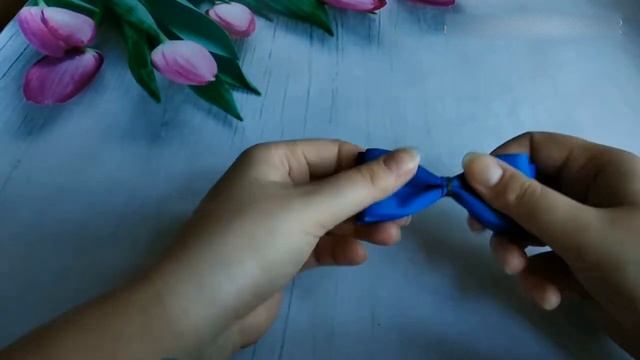 Бабочка для мальчика из репсовой ленты мк Натальи Бойко смотреть онлайн