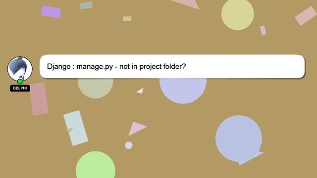 Django : manage.py - not in project folder? смотреть онлайн