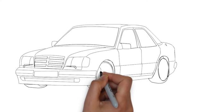 MERCEDES-BENZ 500E (W124) - DRAWING