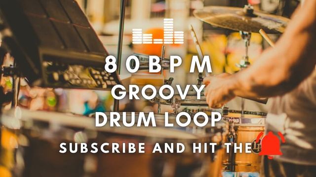 Groovy Drum Loop 80 BPM [Practice Tool + Free Download] смотреть онлайн