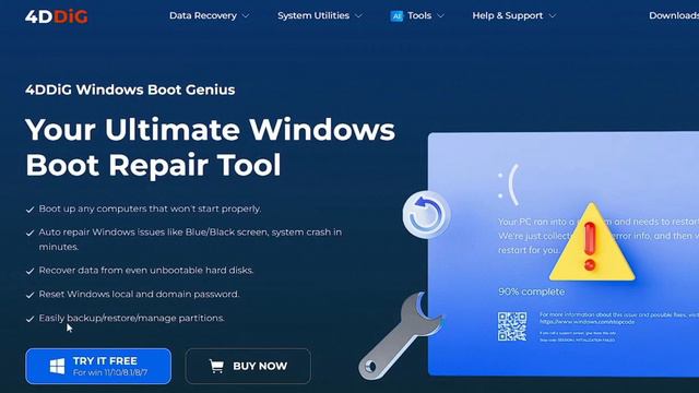 How to FIX "Your Device ran into a problem and need to Restart" | FIX BSOD Error in Windows 10/11 смотреть онлайн