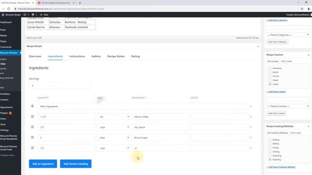 How to write a recipe post with Blossom Recipe Maker | Blossom Recipe WordPress Theme смотреть онлайн
