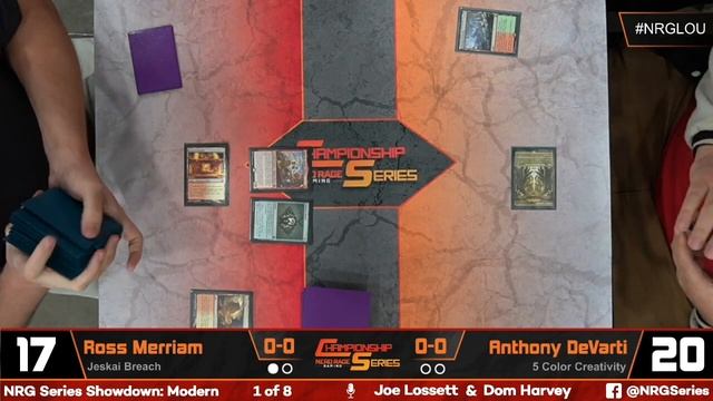 Louisville Modern 15K Round 1: Ross Merriam (Jeskai Breach) VS Anthony DeVarti (5C Creativity) смотреть онлайн