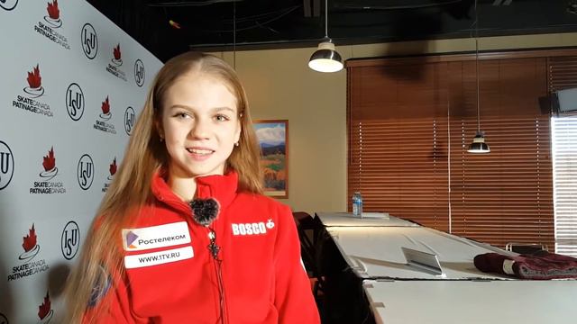 Александра Трусова | Интервью | Skate Canada смотреть онлайн