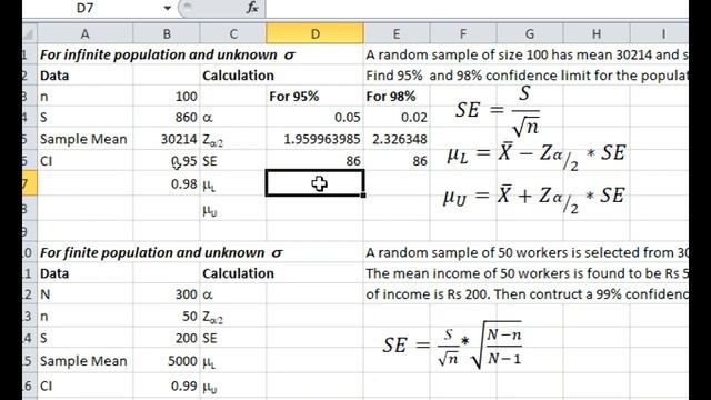 Confidence interval for mean(Finite and infinite) using Excel || Ep-25|| Ft.Nirmal Bajracharya смотреть онлайн