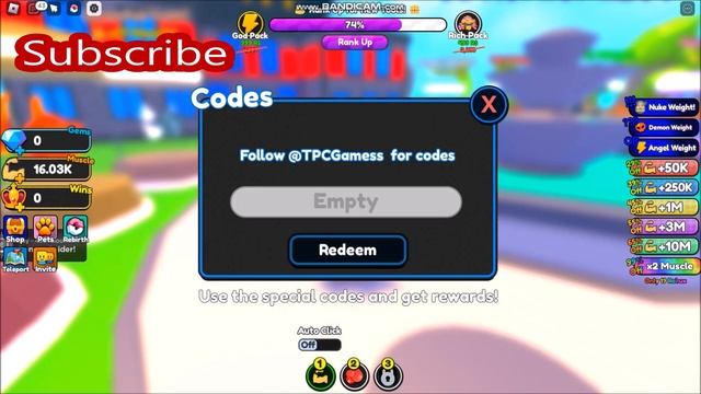 *NEW CODES* [?10M!] Strong Muscle Simulator ROBLOX | February 10, 2023 смотреть онлайн