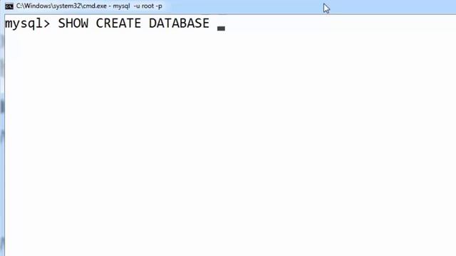 73. SHOW CREATE DATABASE in SQL (HIndi) смотреть онлайн