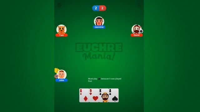 Euchre Mania - trick-taking mobile game смотреть онлайн
