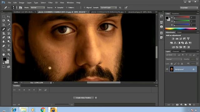 Spoot Healing Brush Tool - Adobe Photoshop Cs6 Complete Course in Urdu смотреть онлайн