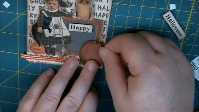 Vintage Witch DIY Halloween Scrapbooking Shabby Cottage Chic Tag смотреть онлайн