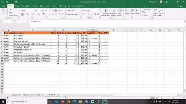 Inventory system in Excel смотреть онлайн