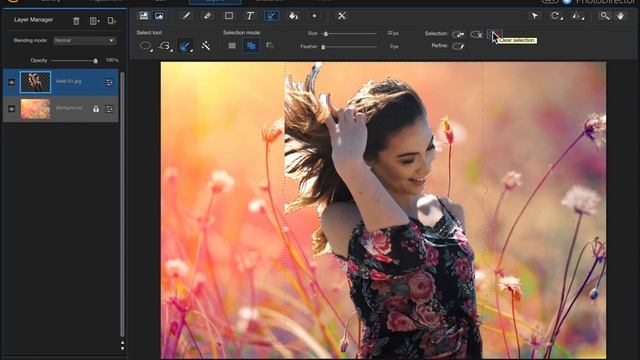 Photodirector 8 Tutorial Remove Background & Add Layers-Spoken step-by-step смотреть онлайн