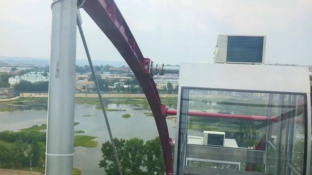 Иркутск с колеса обозрения на острове Юность 16.07.18! смотреть онлайн