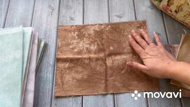 Ткани ручного окрашивания! Вышивка крестиком. смотреть онлайн