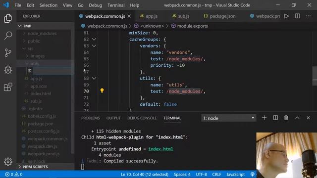 【Webpack】 Part 15 splitChunksを使ってファイルを適切に分割しよう смотреть онлайн