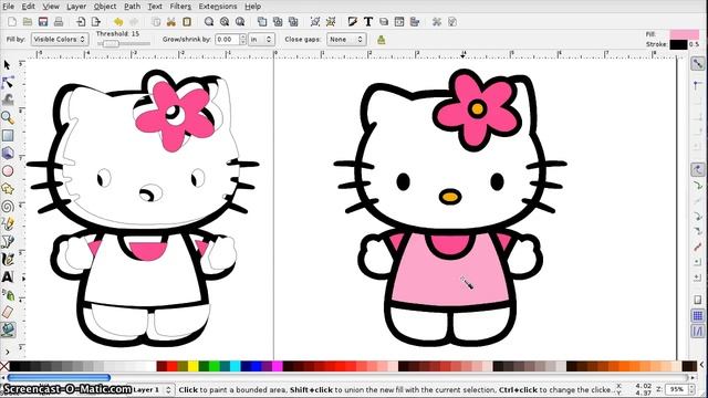 How to Create an SVG from a Color Image in Inkscape смотреть онлайн