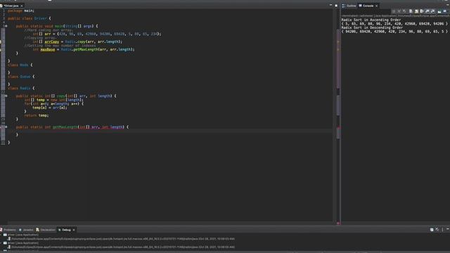 Radix Sort JAVA Assignment (part 1, class setup & radix setup) | Data Struct. & Algorithm Analysis смотреть онлайн