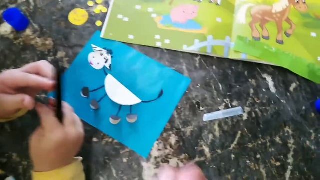 Корова, аппликация. Ясельная группа. Раннее развитие.