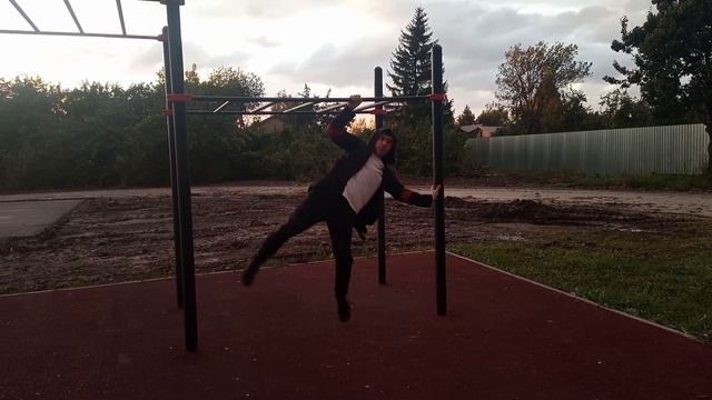 Человек Флаг (смещение точки опоры, street workout, human flag, Death GWA, статика) смотреть онлайн