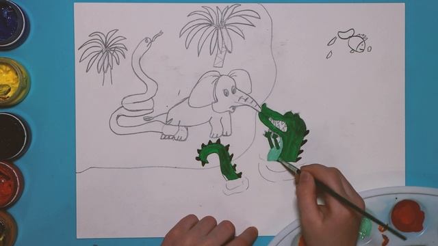 Рисование для детей, учимся рисовать поэтапно смотреть онлайн