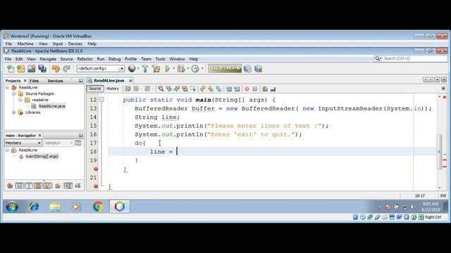 How to read a Line from console in Java смотреть онлайн