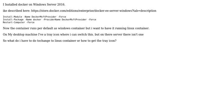 DevOps & SysAdmins: Docker Windows Server 2016 switch to linux container (2 Solutions!!) смотреть онлайн