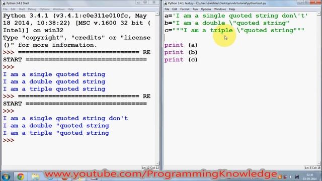 Python Tutorial for Beginners 6 - Strings смотреть онлайн