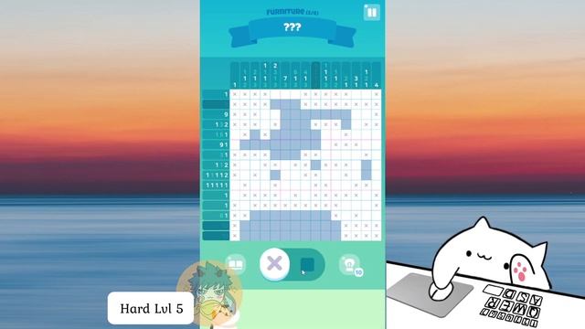 Meow Tower: Nonogram (Offline) HARD Walkthrough Level 1 - 8 (Furniture Level) смотреть онлайн