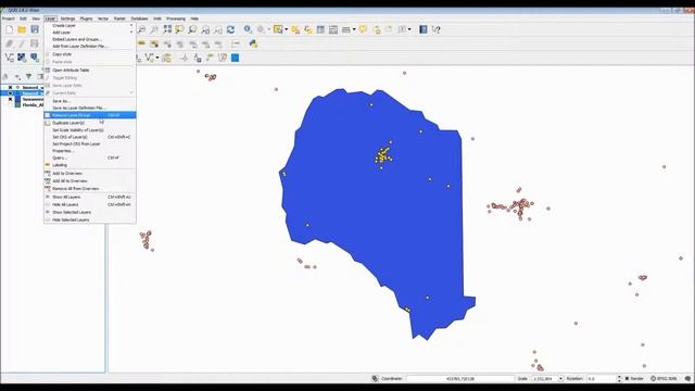 QGIS -- Layer Export, Spatial Query, and Buffer смотреть онлайн
