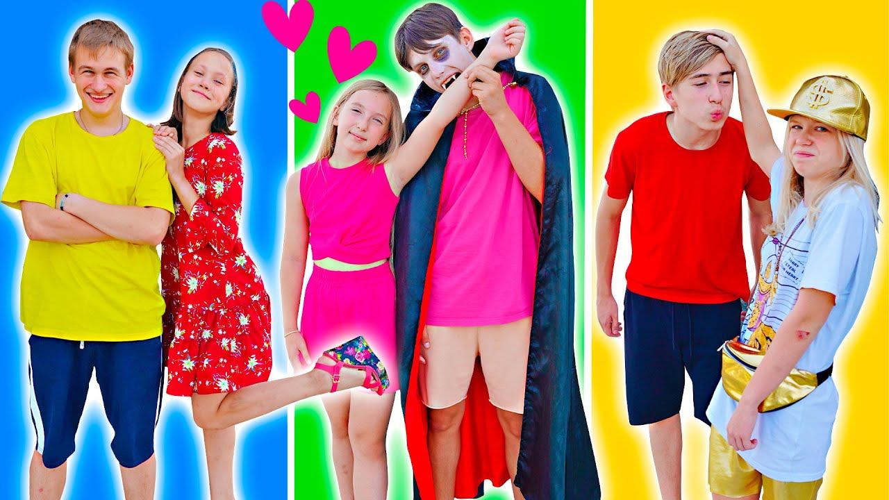 ПОМЕНЯЛИСЬ ПАРНЯМИ на 24 ЧАСА! У КОГО ТЕПЕРЬ ЛЮБОВЬ В ШКОЛЕ? смотреть онлайн