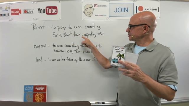 Rent, Borrow, Lend - shadowing with Mark (spoken English ) | Mark Kulek - ESL смотреть онлайн