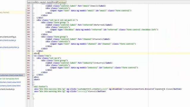 Bossable.com - MEAN Stack: 25 - Create Customer AngularJS Modal смотреть онлайн