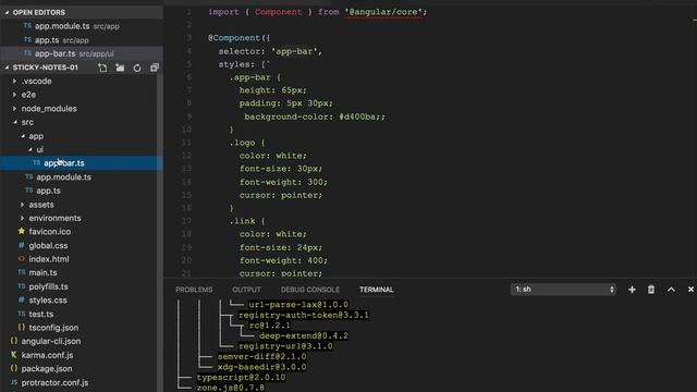 Angular 2.0 sticky Note using angular-cli #06 смотреть онлайн