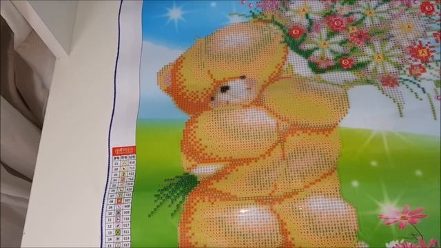 Алмазная вышивка для девочек идля мальчиков! О, этот МЕДВЕДЬ! И яркий МЯЧ! смотреть онлайн