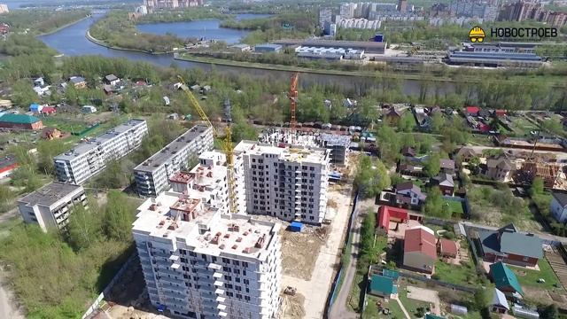 Аэросъемка ЖК "Дом у реки", 15.05.2017 смотреть онлайн