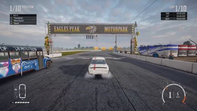 Wreckfest - With Silver58 - 2024 02 17 - Dirt Devil Stadium - With All School Buses.  Pt2