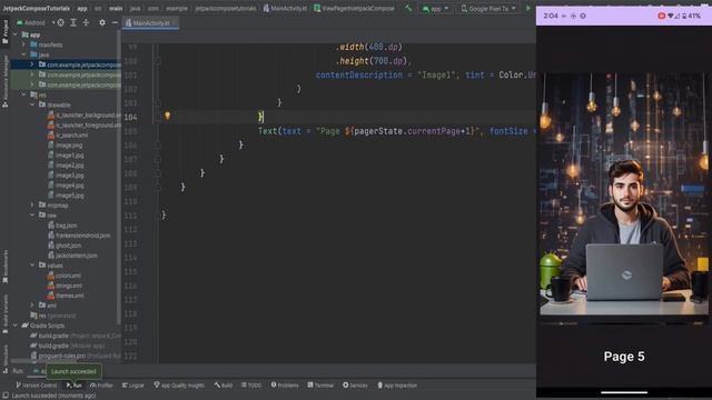 Jetpack Compose Material 3 Complete Tutorial Kotlin Android Studio 1: Pager смотреть онлайн