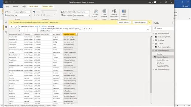 Partial String Match when merging Power BI Queries using DAX and Pandas смотреть онлайн