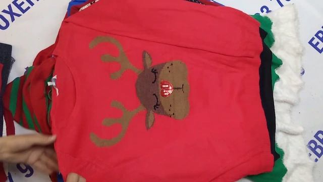 Мешок № 7119. Новогодние Свитера. Крем+ЭКСТРА. АВСТРИЯ. Арт 3142. Вес 12кг. Кол-во 27шт смотреть онлайн