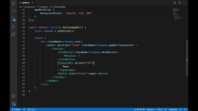 How to create a transparent to solid navbar/menu on scroll using React and MaterialUI смотреть онлайн