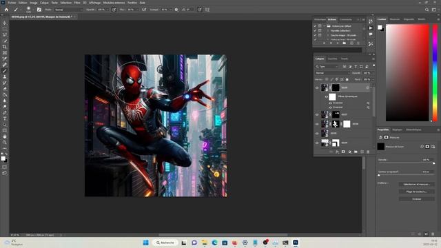 Photoshop + Stable Diffusion workflow ( speed art ) Let's create a cyberpunk Spider Man смотреть онлайн