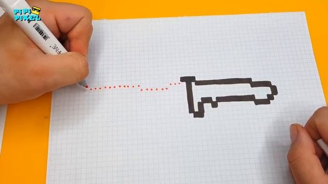 ОХОТНИЧИЙ НОЖ из Блок Страйк | Block Strike !РИСУНКИ ПО КЛЕТОЧКАМ ! КАК НАРИСОВАТЬ PIXEL ART смотреть онлайн