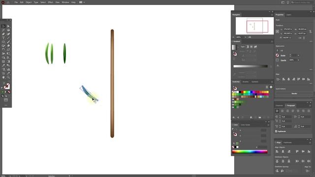 КАК НАРИСОВАТЬ ЁЛОЧНУЮ ВЕТОЧКУ. Урок в Adobe Illustrator (в Иллюстраторе) смотреть онлайн