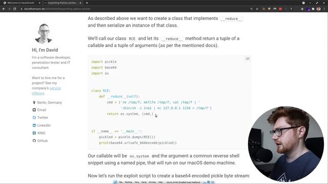SnykCon CTF - Sauerkraut - Python Pickle Vulnerabilities смотреть онлайн